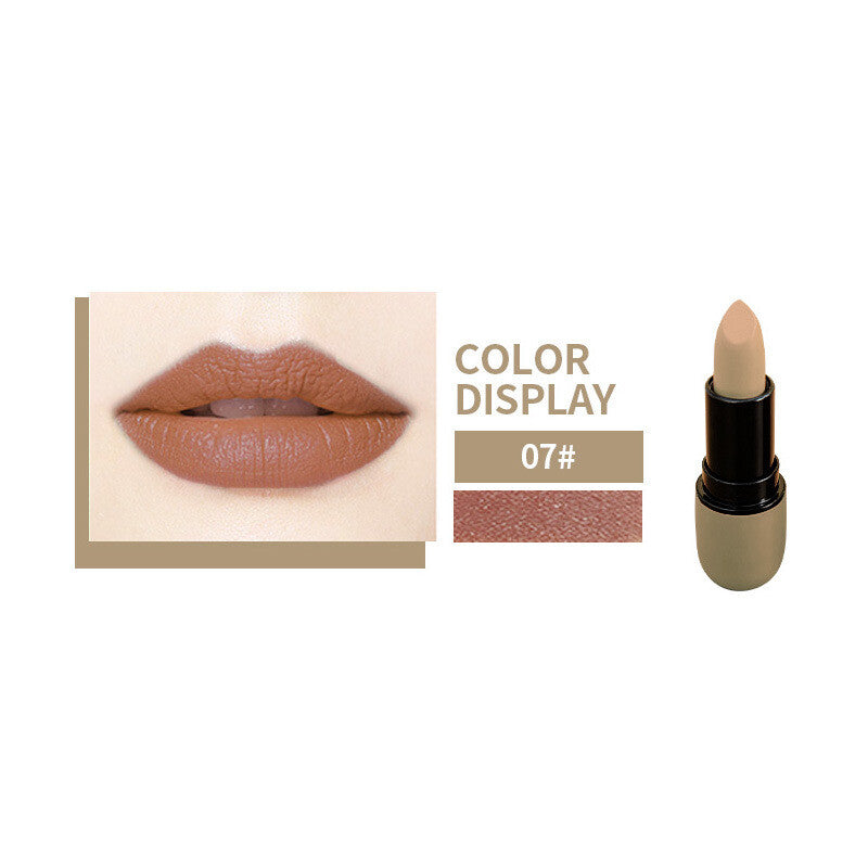 12-Color Bullet Lipstick ✨ Velvet Matte Finish 💋 Transfer-Resistant & Creamy