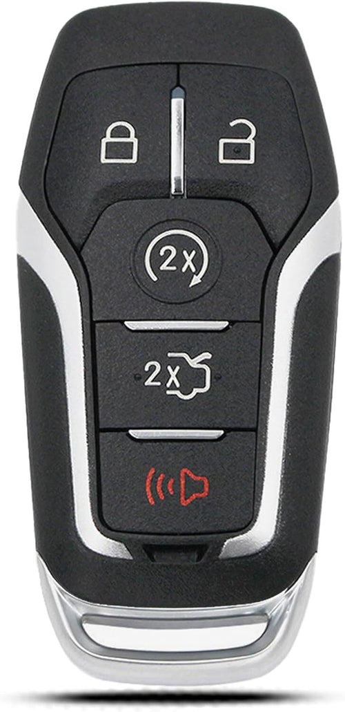 Key Fob Shell Case For Ford/Lincoln Replacement Fits 5 Button Pad Cover