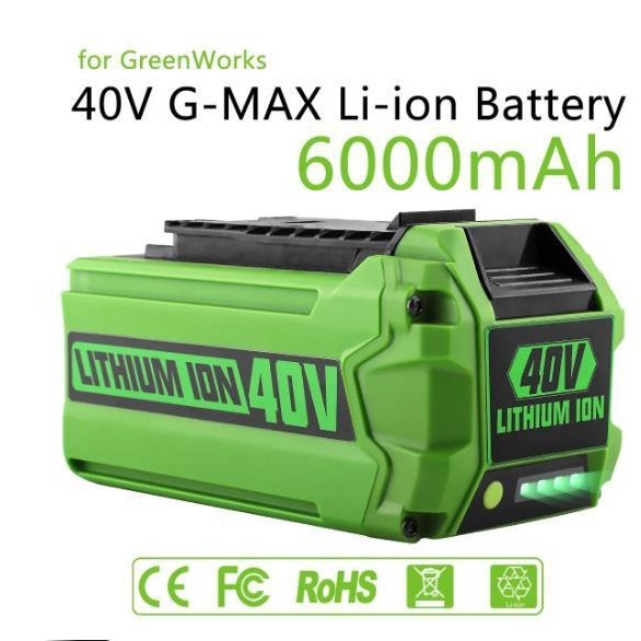 40V Li-ion Battery for Greenworks 19" Push Lawn Mower & Electric Garden Tools
