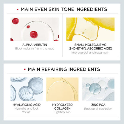 Skin Care Sets 4pcs Gift Box Niacinamide Toner Serum Cream facial cleanser