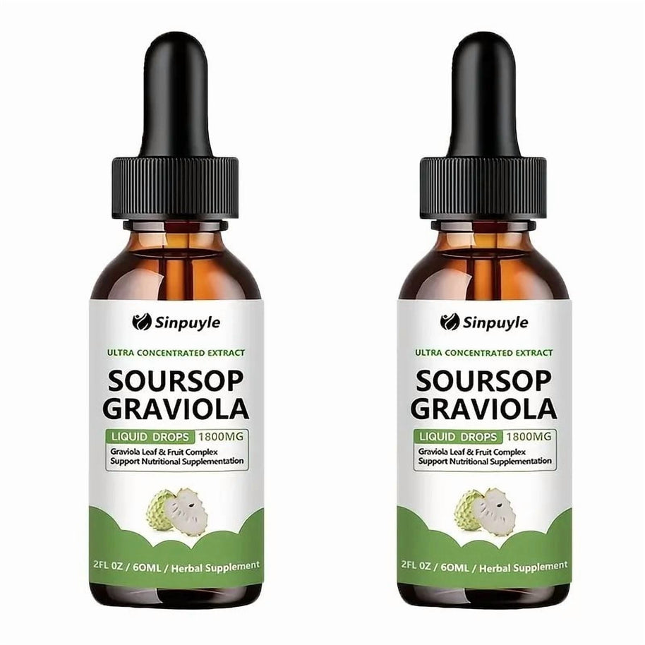 Sinpuyle Soursop Graviola Ultra Concentrated Liquid Drops (1800MG)–2FL OZ (60ML)