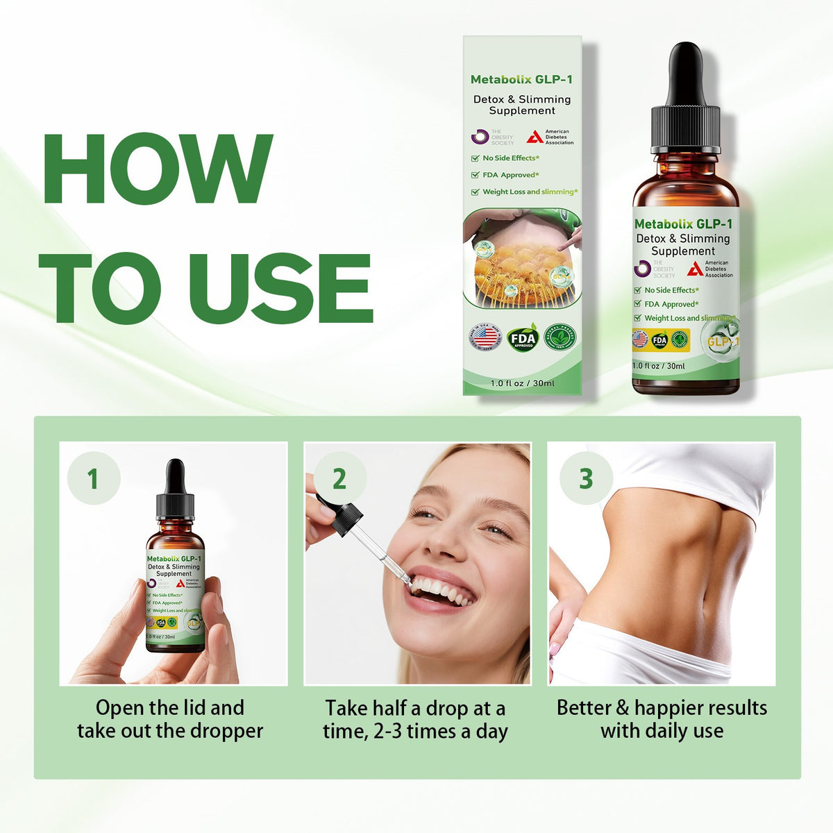 Advanced Herbal Slimming Drops for Natural Weight Loss & Skin Firming