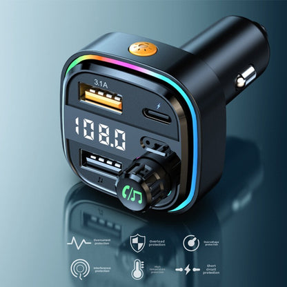 新款蓝牙mp3车载充电器播放器 多功能有线车载fm发射器usb车充