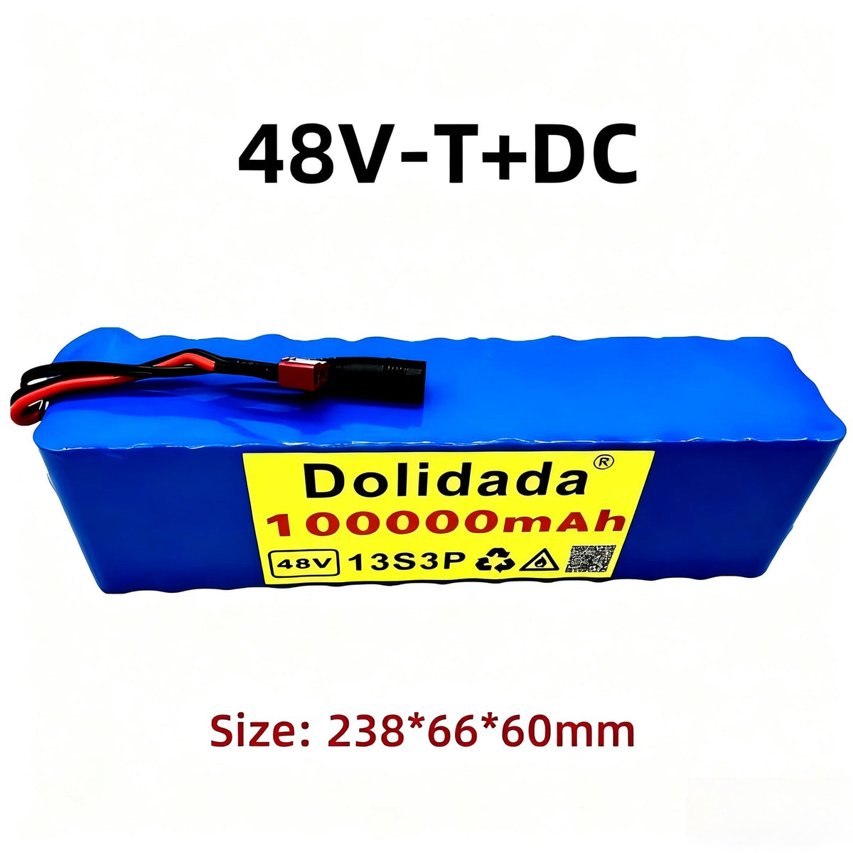 48V 100Ah 13S3P Li-ion Battery Pack for Electric Bicycle High Capacity