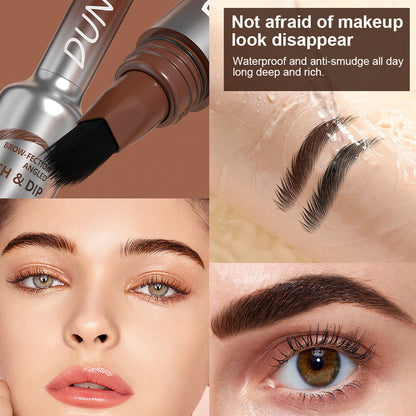 2-Color Waterproof Eyeliner Mascara - Natural Gradient, 24H Smudge-Proof