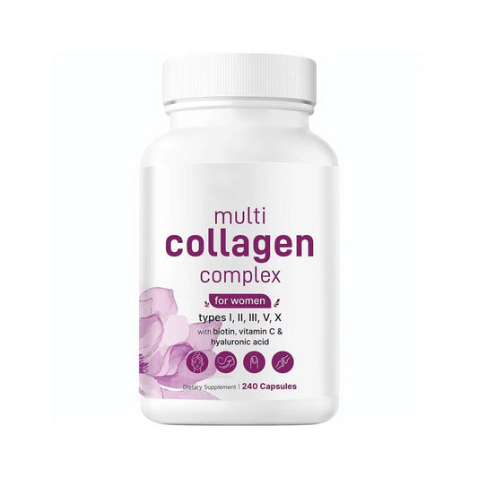 Collagen Peptides Capsules 1200mg 240 Count for Skin Hair Nail Joint Support