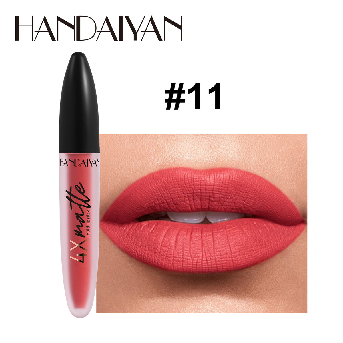 4X Velvet Matte Liquid Lipstick Smudge Proof Long Lasting Non Transfer Lip Gloss