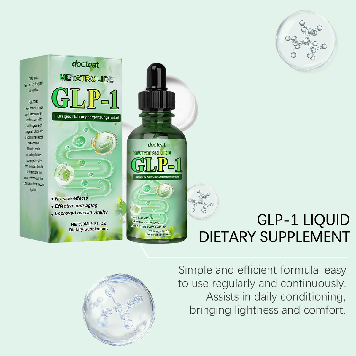 Docteat Appetite Control Drops - Supports Sugar Metabolism & Gut Health