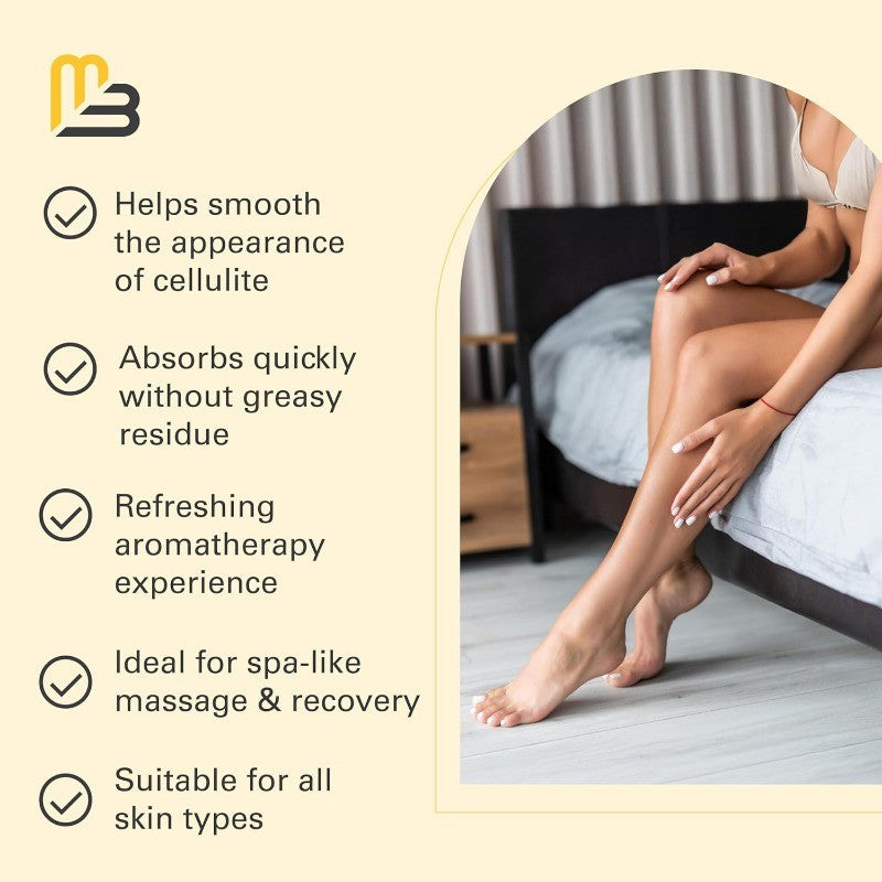 Firming Body Massage Oil with Collagen for Skin Hydration Texture Improvement