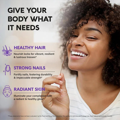 Biotin Collagen Keratin Capsules for Hair Strength and Nail Health Support