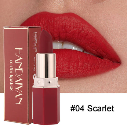 6 Colors Matte Lipstick Color Makeup Waterproof Moisturizing Long Lasting