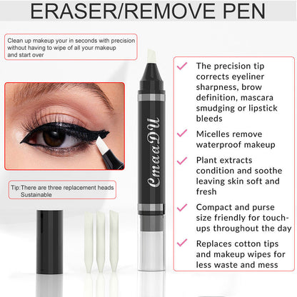 Eyeliner Corrector Pen - Makeup Eyebrow Liner Fix Tool Smudge Eraser Precise Tip