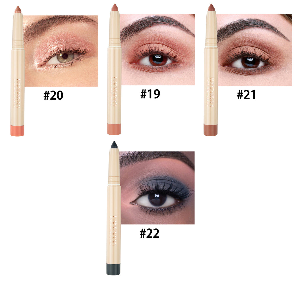 2-in-1 Eyeliner Eye Shadow Stick Quick Dry Velvet Matte Waterproof Long Lasting