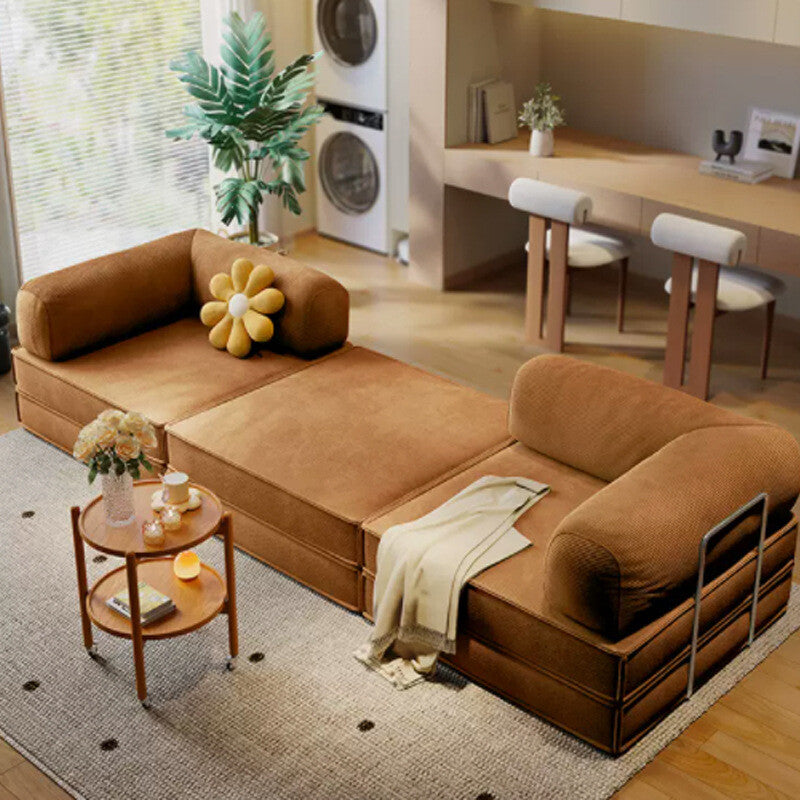 Floor Couch Compression Convertible Floor Sofa Beds with 2 Pillows 200*100*75