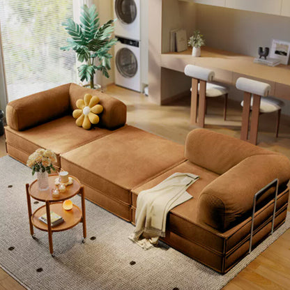 Floor Couch Compression Convertible Floor Sofa Beds with 2 Pillows 200*100*75