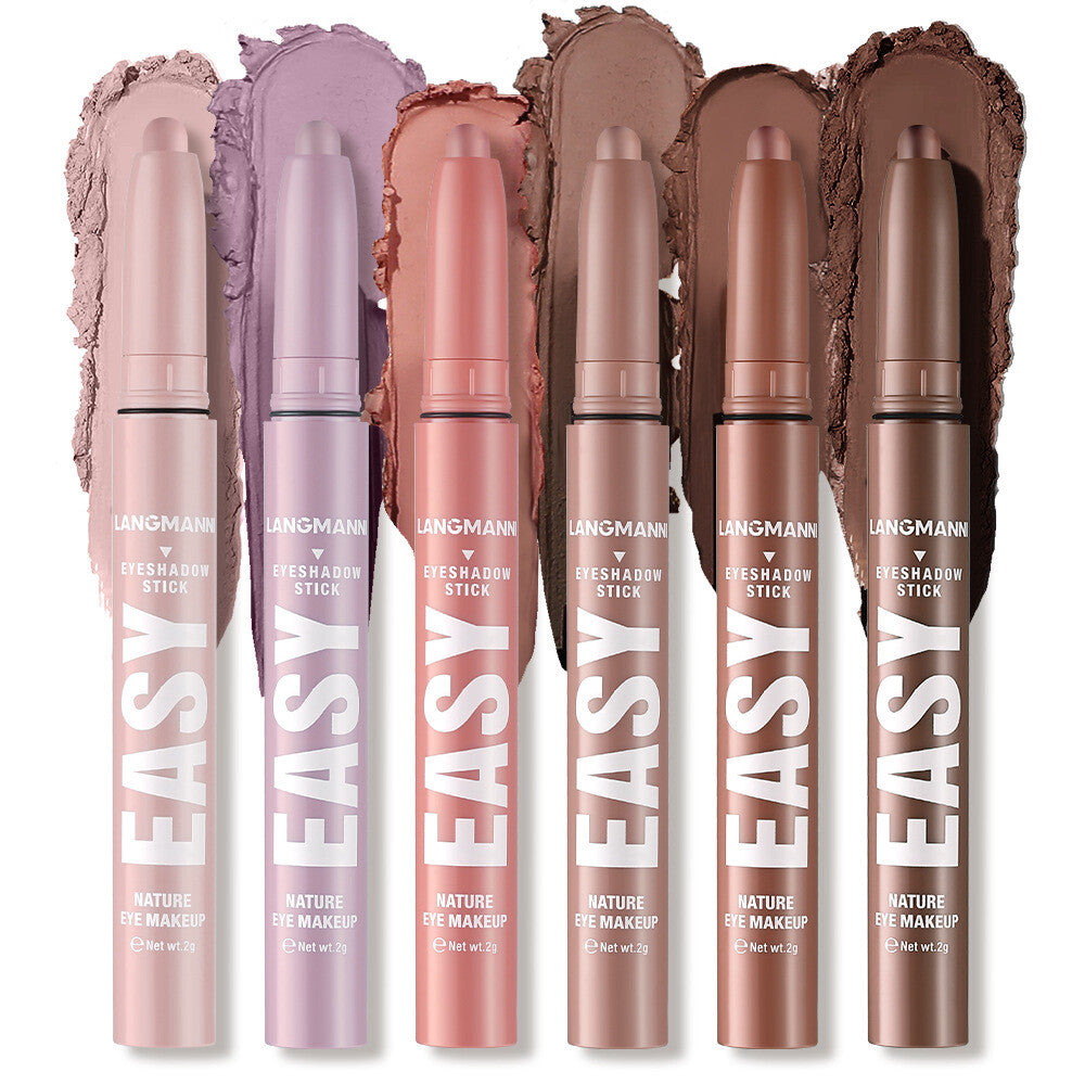 Eyeshadow Pencil 6pcs/Set - Matte & Shimmer, Quick Blend Waterproof Long Lasting