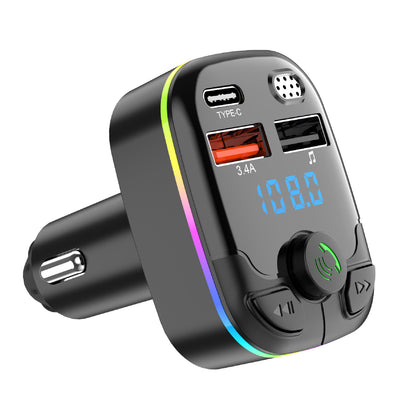 Car Cigarette Lighter Bluetooth Calling FM Radio Transmitter PD Fast Charging