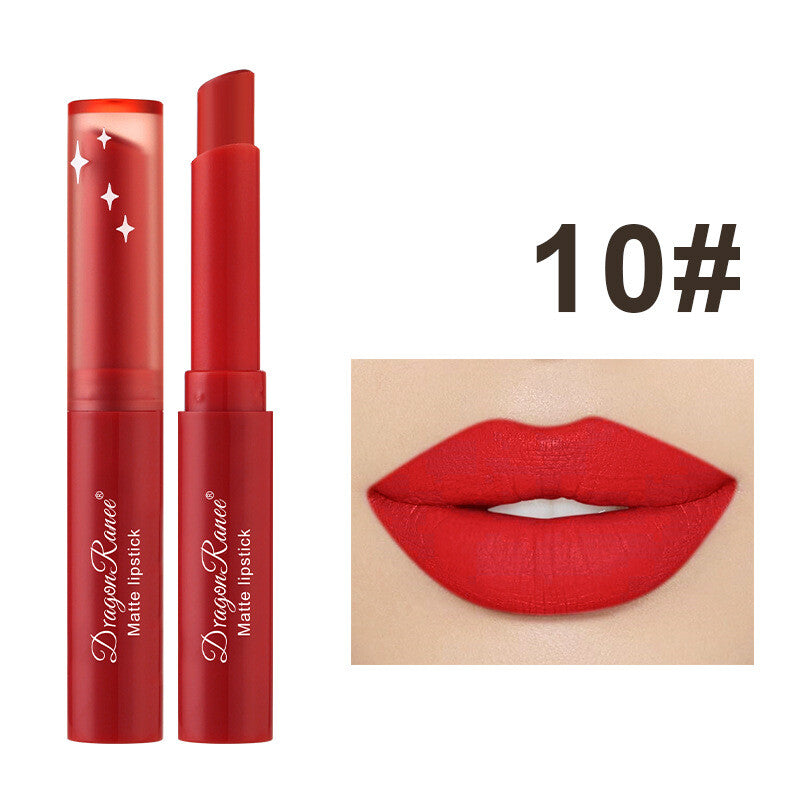 Matte Velvet Lipstick & Lip Liner - Nude & Red Waterproof Long lasting