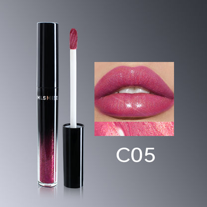 Lip Gloss Semi-Matte Long-lasting Velvet moisturizing lipgloss plump Cosmetics