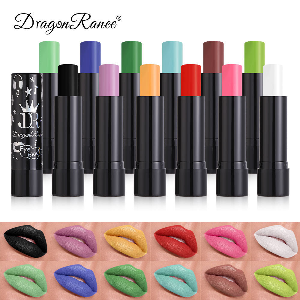 Matte Halloween Lipstick Face painting - Vampire Red, Green, White & Black