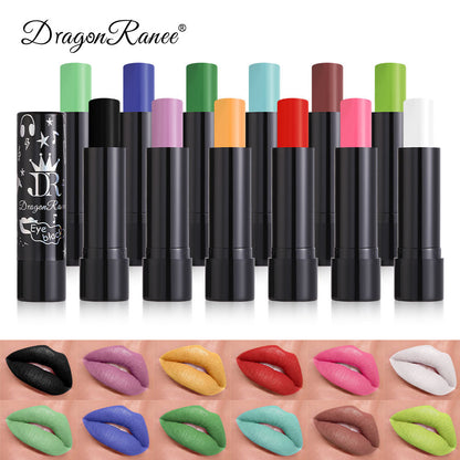 Matte Halloween Lipstick Face painting - Vampire Red, Green, White & Black