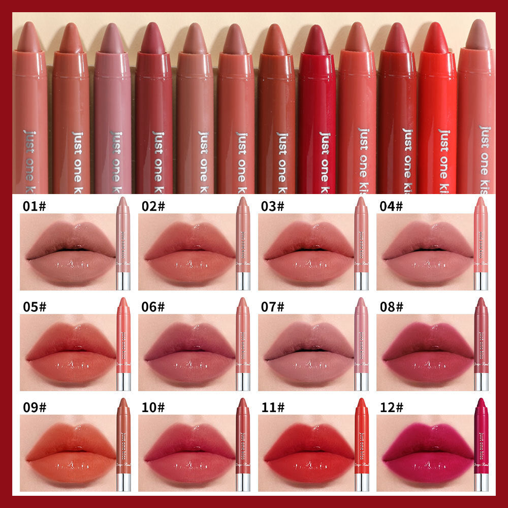 Hydrating Lipstick & Lip Liner - Nude & Rosewood Matte Waterproof Long Lasting