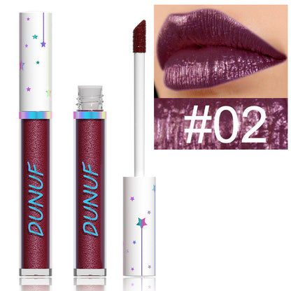 12 Color Shimmer Liquid Lipstick Long Lasting Waterproof Glossy Finish Lip Gloss