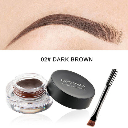 12-Color Eyebrow Liner & Mascara with Brush- Waterproof For Sparse Brows