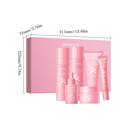 Niacinamide Hydrating Skin Care Set Cleanser Toner Eye Serum Lotion Cream