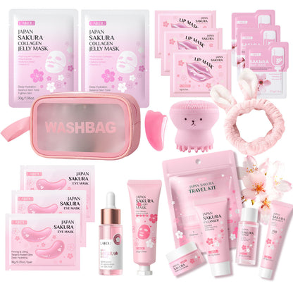 Skin Care set Skin Masks Cleansing Device Eye Mask Essence Cleanser Hand Cream