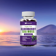 Sinpuyle Sugar Free Elderberry Sea Moss Gummies Energy Boost Supplement-1 Bottle