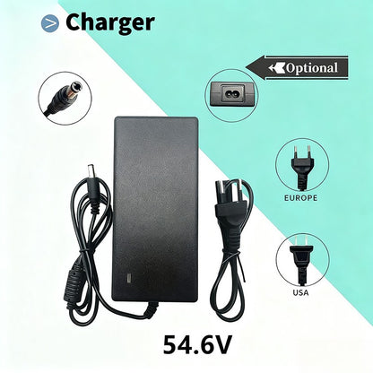 48V 42Ah 13S3P Li-ion Battery Pack with BMS for Electric Scooter E-Bike