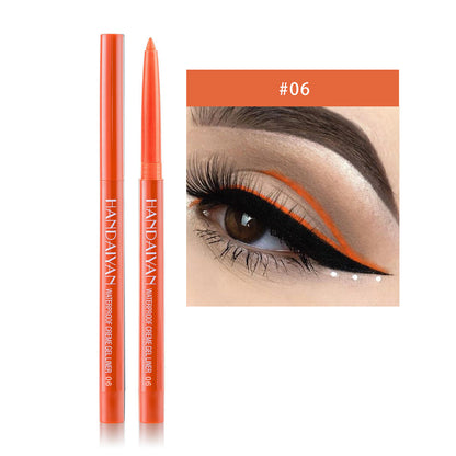 20 Color Liquid Eyeliner Pencil Black Brown Blue Waterproof Long-Lasting Makeup
