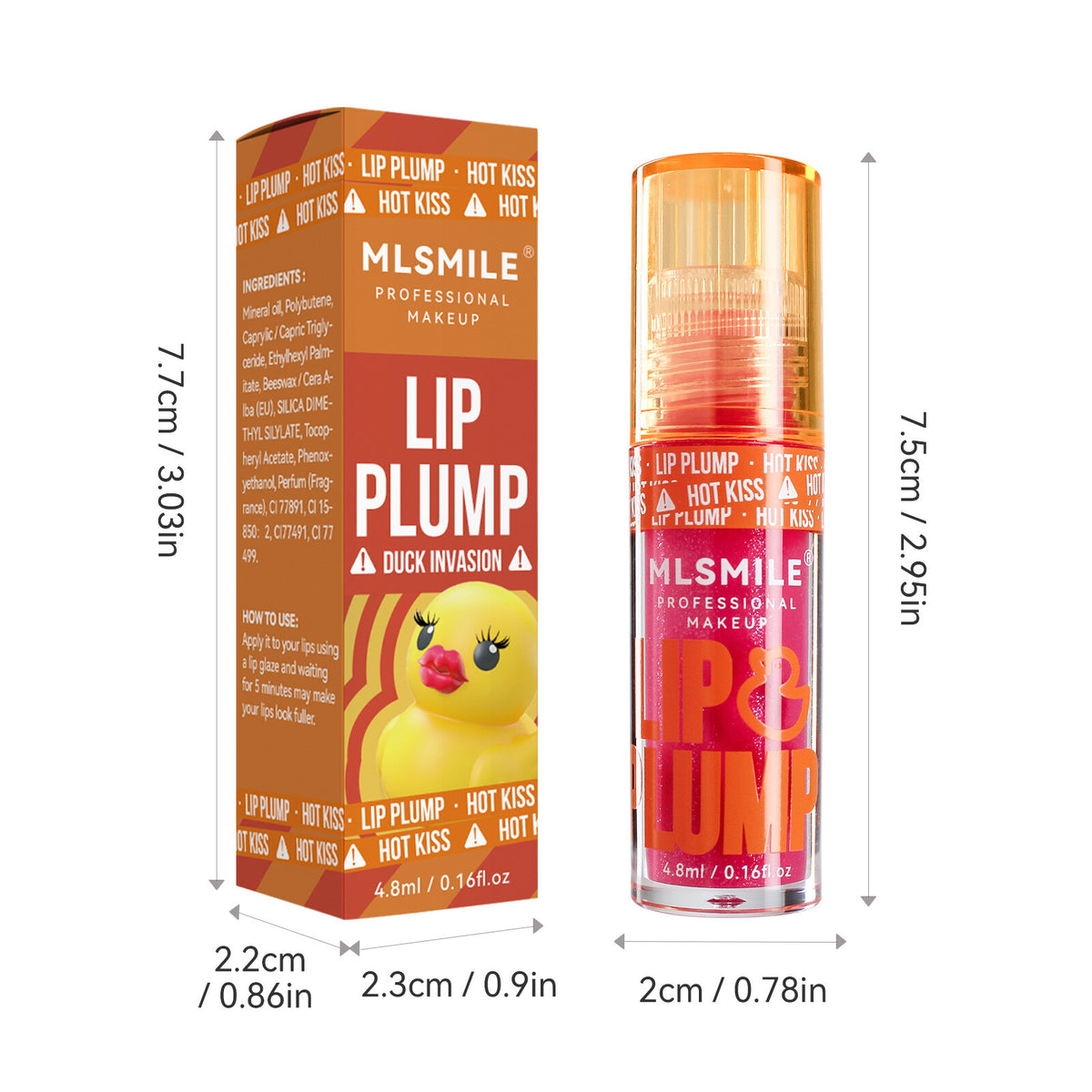 Duck Lip Plump Lip Oil Moisturizing Lip Gloss Mirror Water nature long-lasting
