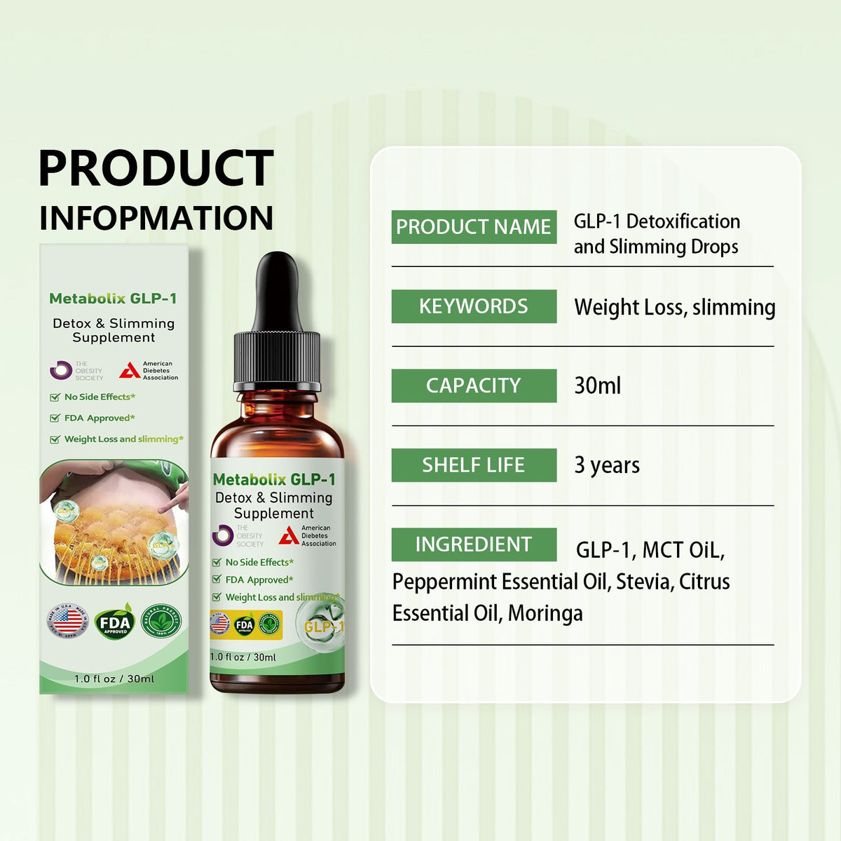 Advanced Herbal Slimming Drops for Natural Weight Loss & Skin Firming