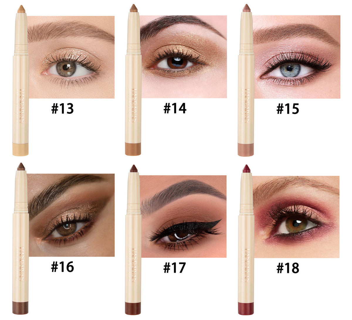 2-in-1 Eyeliner Eye Shadow Stick Quick Dry Velvet Matte Waterproof Long Lasting