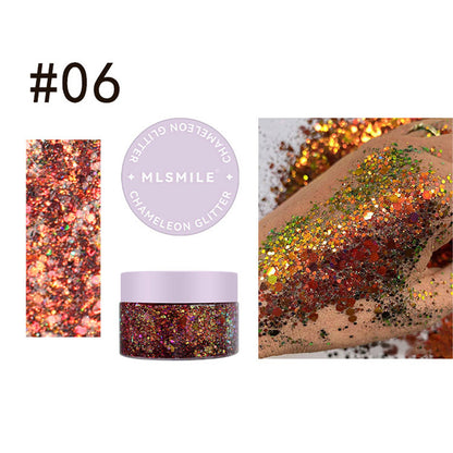 Chameleon Glitter Gel Eyeshadow Halloween Cosplay Face Body Makeup Eye shadow