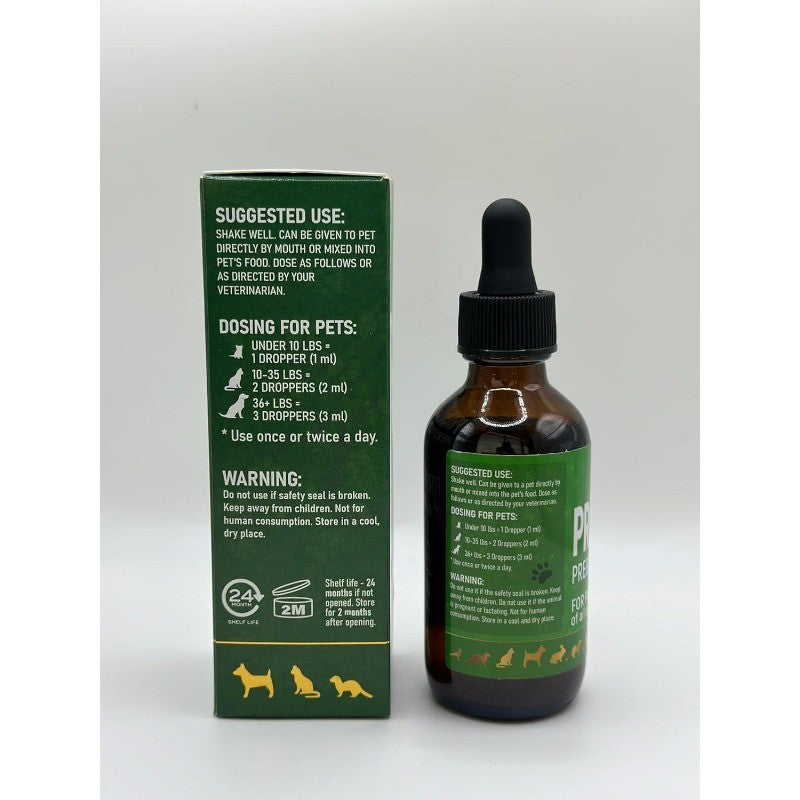 Liquid Probiotics for Dogs & Cats with Prebiotic Blend for Digestive Balance