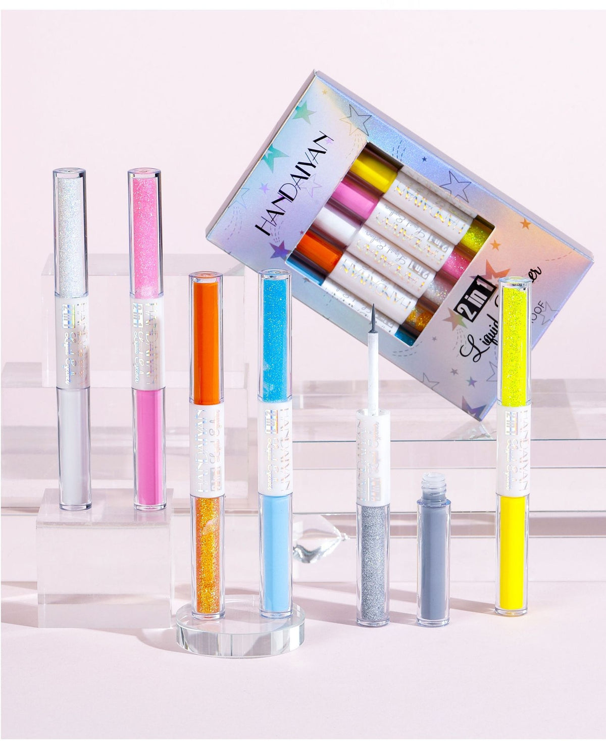 6pcs/gift set Dual-Ended Eyeliner Liqud Pen Sleeping Silkworm Pen Shimmer