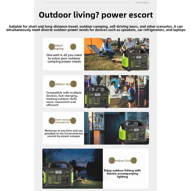 300W Portable Power Station 220V LiFePO4 Solar Generator for Outdoor