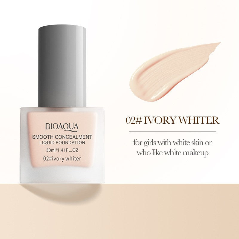 Liquid Foundation BB Cream Breathable Long Lasting Transfer-Proof Natural Finish