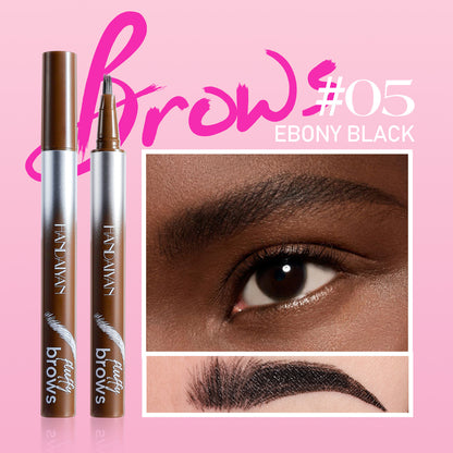 Makeup for Women Eyebrow Liner 5-Color Waterproof Liquid Brow Pen Smudge-Proof