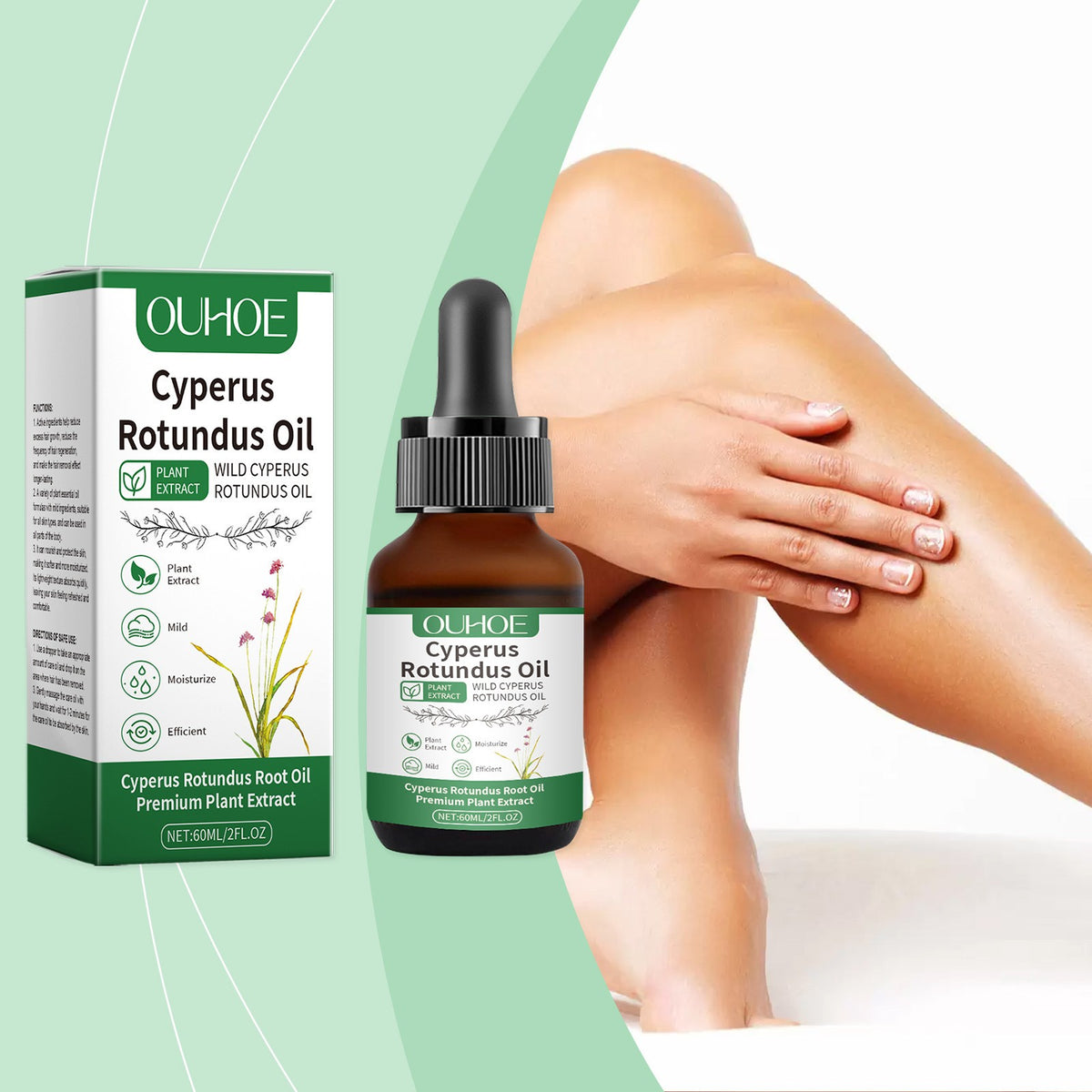 3Pack OUHOE Hair Removal Care Oil to Soothe and Calm Skin After Hair Removal