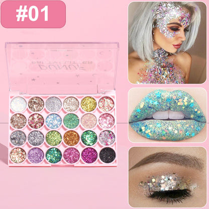 24 Colors Eyeshadow Palette Shimmer Glitter Matte Eye Shadow Professional