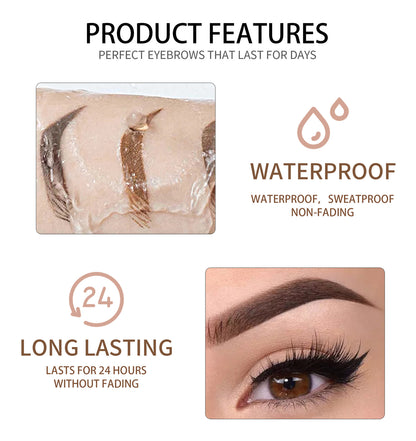Dual-Ended Eyebrow Liner Waterproof & Smudge-Proof · Quick-Dry Brow Pen & Tint
