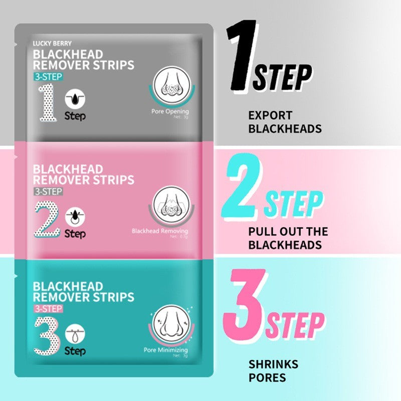 Professional 3-Step Blackhead Solution - For Visibly Cleaner and Smoother Skin