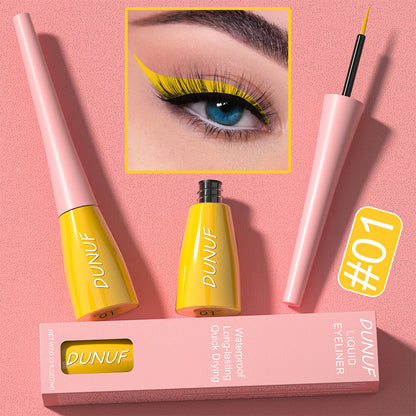 8Color Waterproof Liquid Eyeliner Vibrant Longwear Smudge-Proof Makeup for Women