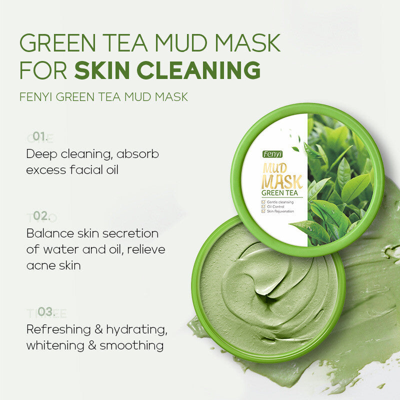 Green Tea Skin Care Skin Masks Mud Mask 100g Moisturizing Clean Pores
