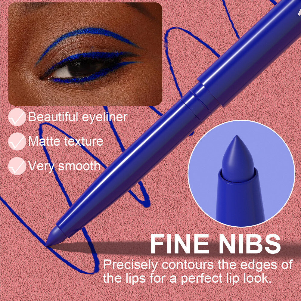 Waterproof Eyeliner Pencil - Longwear, Smudge-Proof, Quick-Dry Gel Formula