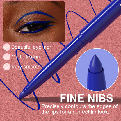 Waterproof Eyeliner Pencil - Longwear, Smudge-Proof, Quick-Dry Gel Formula